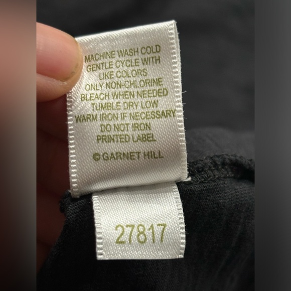 Garnet Hill Essential Three-Quarter-Sleeve Linen Dress. Size 4 - Picture 7 of 8